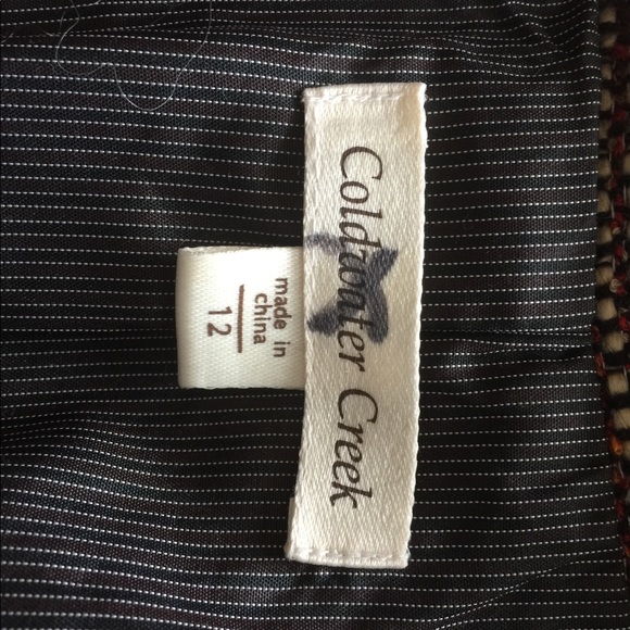 Autumn perfect tweed Coldwater Creek linedblazer12 - Picture 9 of 9